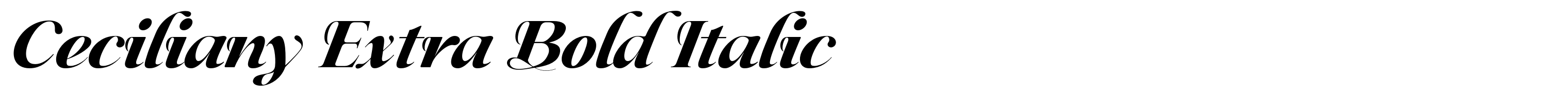 Ceciliany Extra Bold Italic